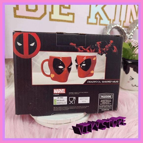💕 NWT Deadpool Shaped Mug Paladone Marvel Collectible 21oz #7141 💕 - Picture 2 of 5